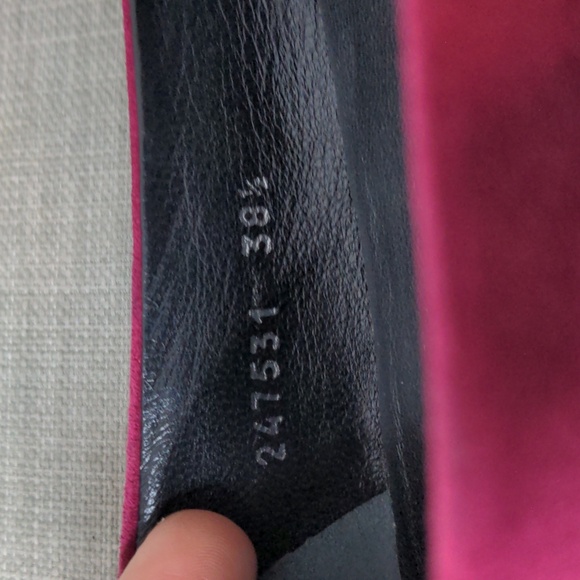 Gucci Hysteria Flats, Sz. 7.5, Dark Magenta - Picture 6 of 9